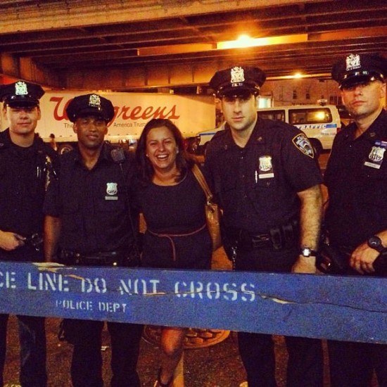 Crossing the line in NYC...