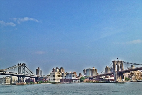 Brooklyn and Manhattan Bridges Image by Katie Goldstein