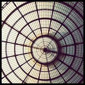 Galleria Vittorio Emmanuelle - love the ceiling