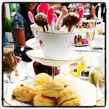 Afternoon tea at the Sanderson Afternoon tea at the Sanderson