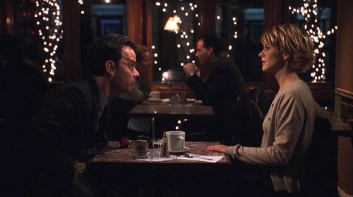 Meg Ryan and Tom Hanks in You've Got Mail at Cafe Lalo