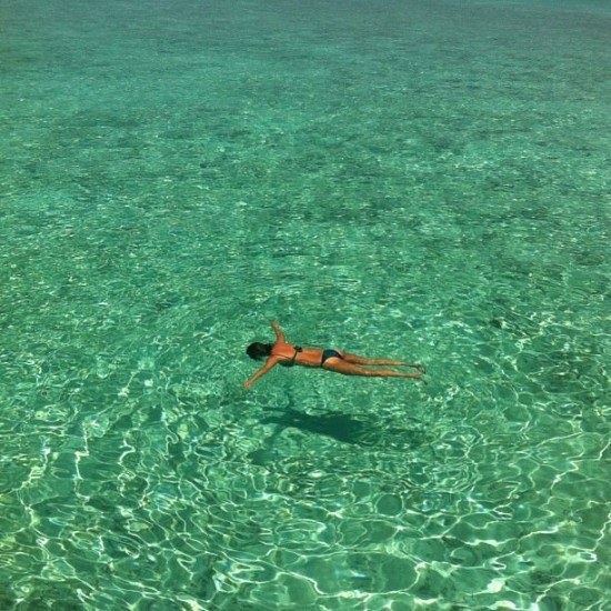 No comments necessary. Straight out of our water villa in the Maldives