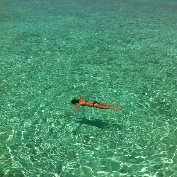 No comments necessary. Straight out of our water villa in the Maldives
