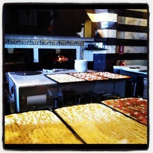 Cheese and tomato focaccia