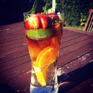 Pimms, Lemonade and pretty much your "5 a day" Pimms, Lemonade and pretty much your "5 a day"