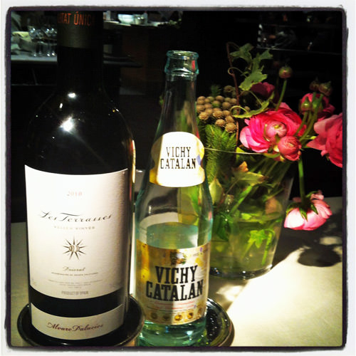 Les Terrasses and Vichy Catalan sparkling water.. when in Rome.. Les Terrasses and Vichy Catalan sparkling water.. when in Rome..