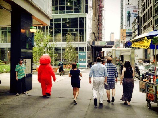 Of course Elmo walks with you every time!
