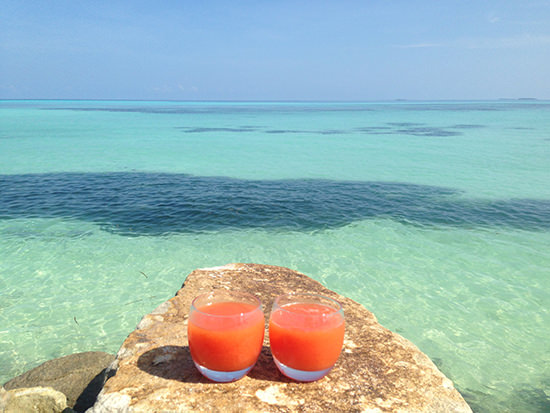 How is that for the perfect colour combination? At Lux Maldives