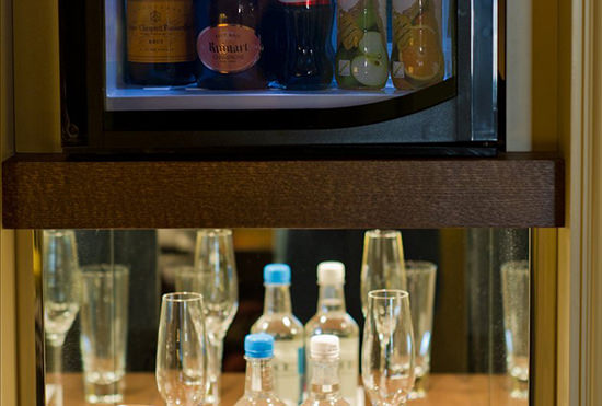 Not your average minibar, and included in all room rates (soft drinks only)