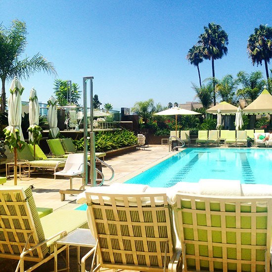 The lovely pool at the Four Seasons LA