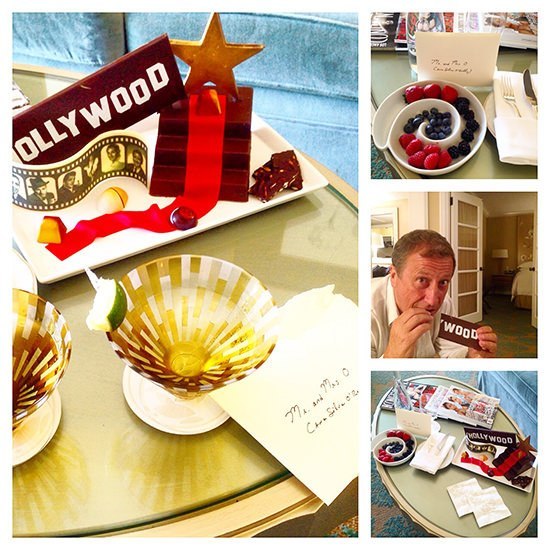 Coolest welcome amenities ever at the Four Seasons Los Angeles at Beverly Hills? Gin cocktails and chocolate, please!