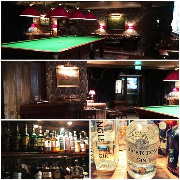 ashford castle luxury hotel ireland billiards room bar gin irish whiskey