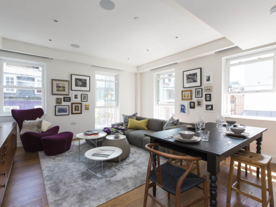 onefinestay london marylebone mayfair luxury apartment rental living room james II