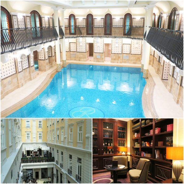 Corinthia luxury hotel spa pool Budapest city break