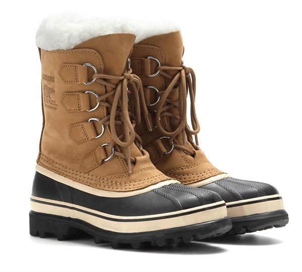 top-5-luxury-ski-apres-ski-boots-shoes-sorel-caribou-beige-black-weatherproof-waterproof-shearling-boots-men-women
