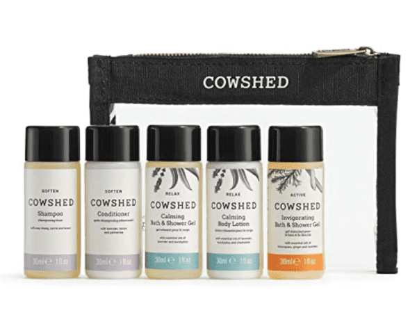 cowshed travel toiletry set kit