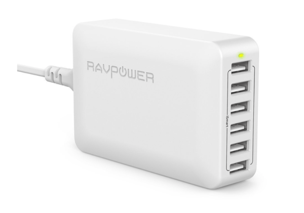 top-10-accessories-for-iphone-multi-charger-RAVPower-60W-6Port-USB-Charging-Station
