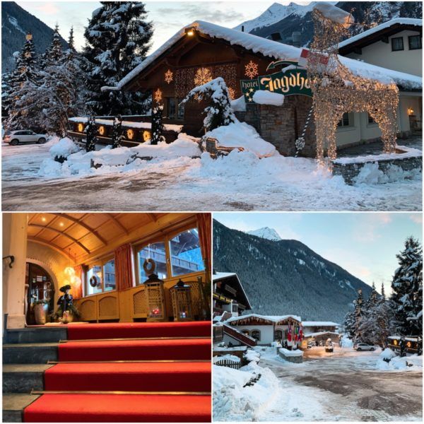 Jagdhof Luxury Ski Hotel Relais Chateau Neustift im Stubaital 30 minutes Stubaier Gletscher ski area innsbruck entrance to hotel
