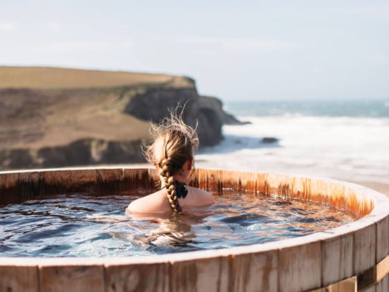 Scarlet-luxury hotel cornwall england on the beach swimming pool hot tub