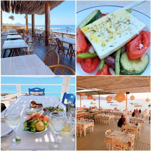 socially distanced sea view meals in costa navarino barbouni gialova greece