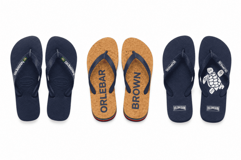 mens smart flip flops vilebrequin orlebar brown havaianas