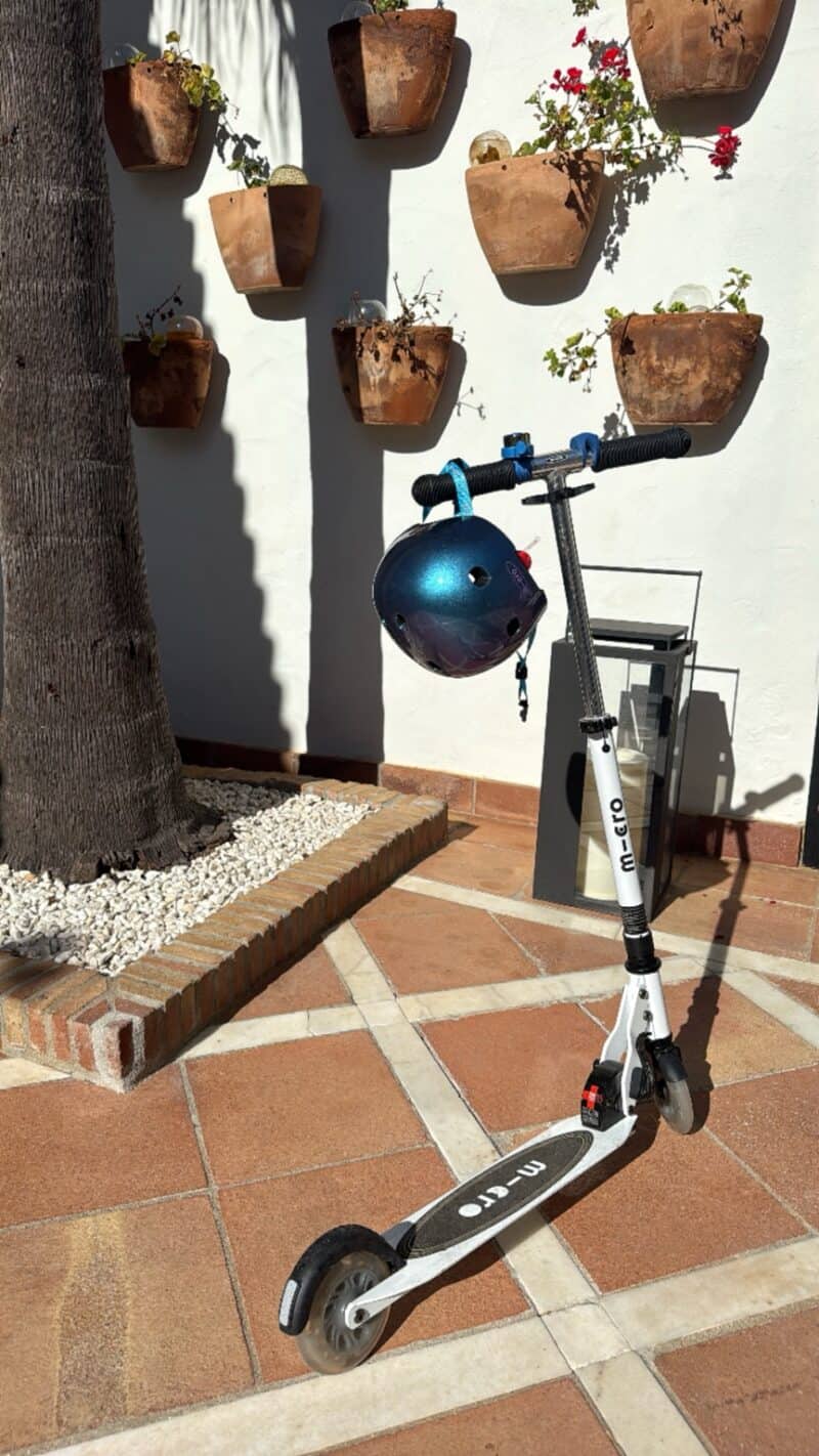 micro scooter and helmet for 6 year old kids