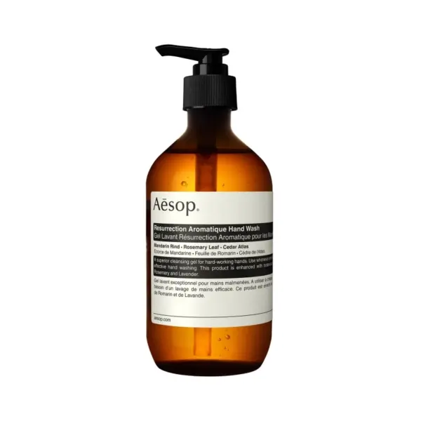 luxury hand washes Aesop resurrection