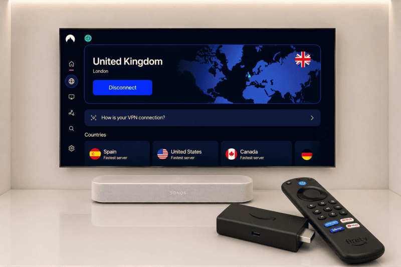 how to watch uk tv abroad iplayer sky now itv x using amazon fire stick and nord vpn