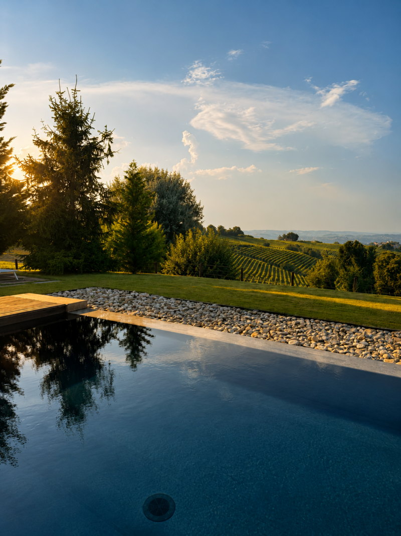 relais le rocche la morra langue piemonte swimming pool