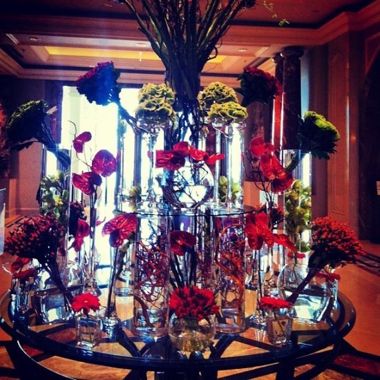 The stunning trademark FS lobby flowers