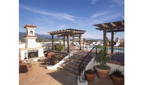 Rooftop pool and bar - The Canary Hotel, Santa Barbara CA