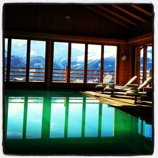 A beautiful pool at Chalet d'Adrien