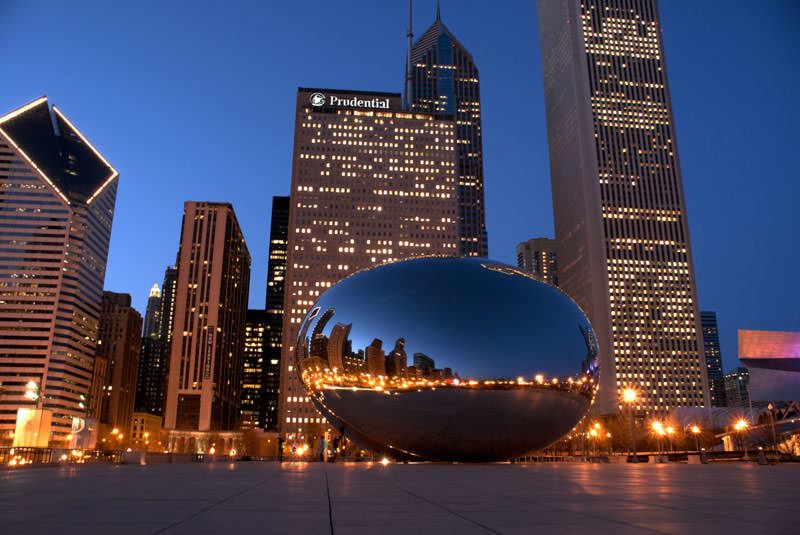 The Millennium Bean in Chicago