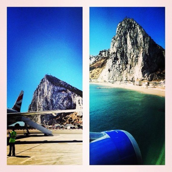 Landing in Gibraltar, quite an experience