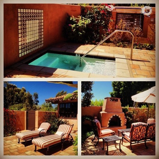Our casita's private patio and baby pool (aka jacuzzi)