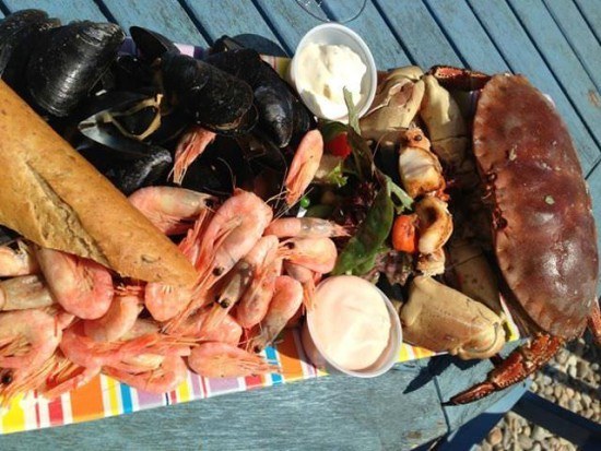 Fresh seafood for 2 (slightly large!)