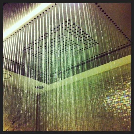 The most amazing shower ever at the Westin Grand Berlin